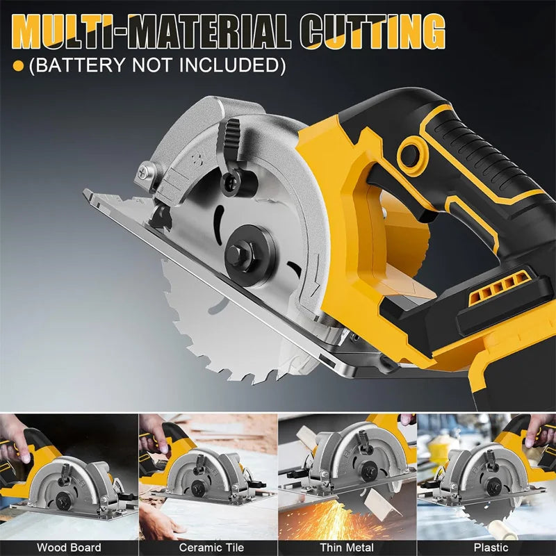 EGOD 5-Inch Brushless Circular Saw – Cordless, Fits Dewalt 20V Battery