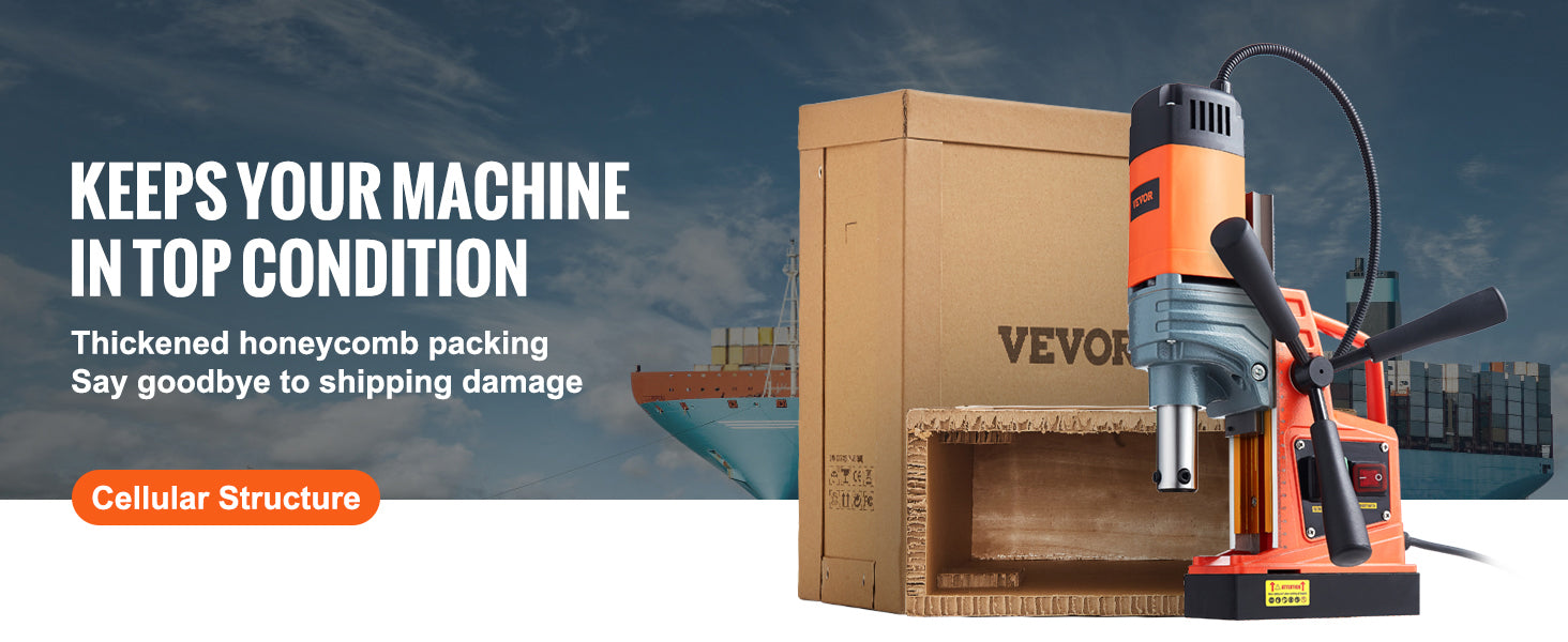 SucceBuy 1300W/1400W Magnetic Drill Press – 2" Electric Boring Machine